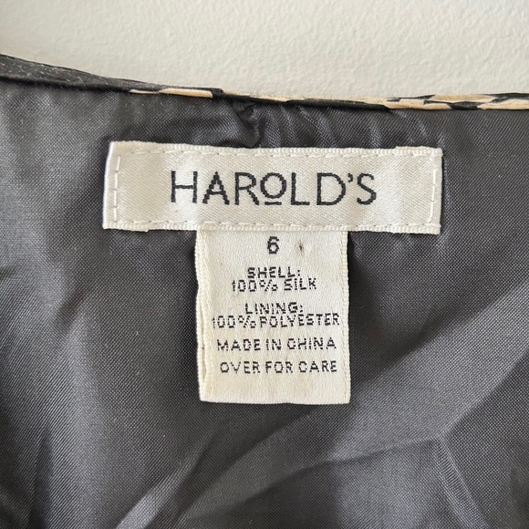 Harold's 100% Silk Floral Wrap Dress - Picture 16 of 16